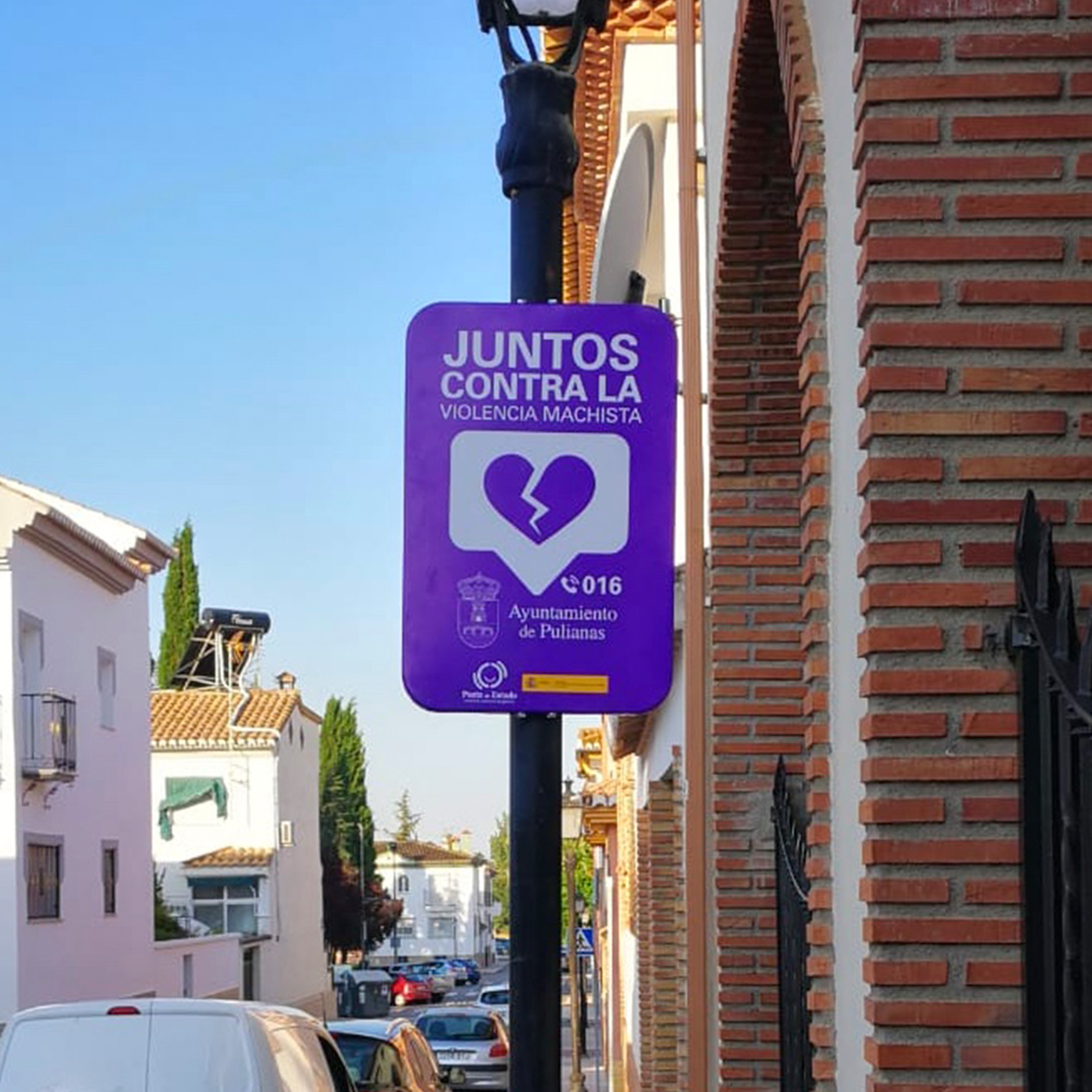 Señal Pulianas Juntos contra la violencia machista