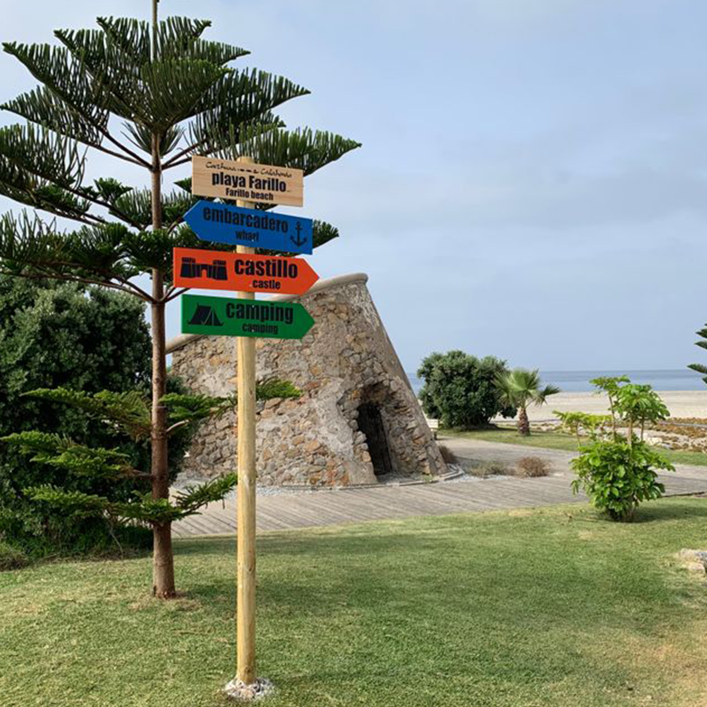 Señales Madera Playa